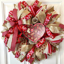 Valentines Day Wreath, Box of Chocolate Wreath, Chocolate Wreath, Valentine Candy, Gift for her