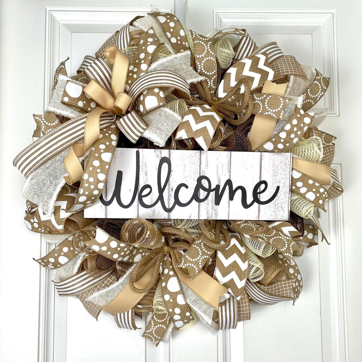 Neutral Summer Wreath, Peony, Sunflower, Lambs ear Everyday Farmhouse Decor, Front Door, Farmhouse All Season Wreath, Deco Mesh