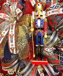 Nutcracker Wreath, Christmas Wreath, Nutcracker Decor, deco mesh wreath, Winter wreath