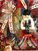 Nutcracker Wreath, Christmas Wreath, Nutcracker Decor, deco mesh wreath, Winter wreath