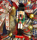 Nutcracker Wreath, Christmas Wreath, Nutcracker Decor, deco mesh wreath, Winter wreath