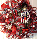 Nutcracker Wreath, Christmas Holiday, Nutcracker Decor, deco mesh wreath, Winter wreath