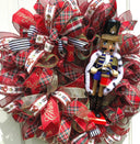 Nutcracker Wreath, Christmas Holiday, Nutcracker Decor, deco mesh wreath, Winter wreath