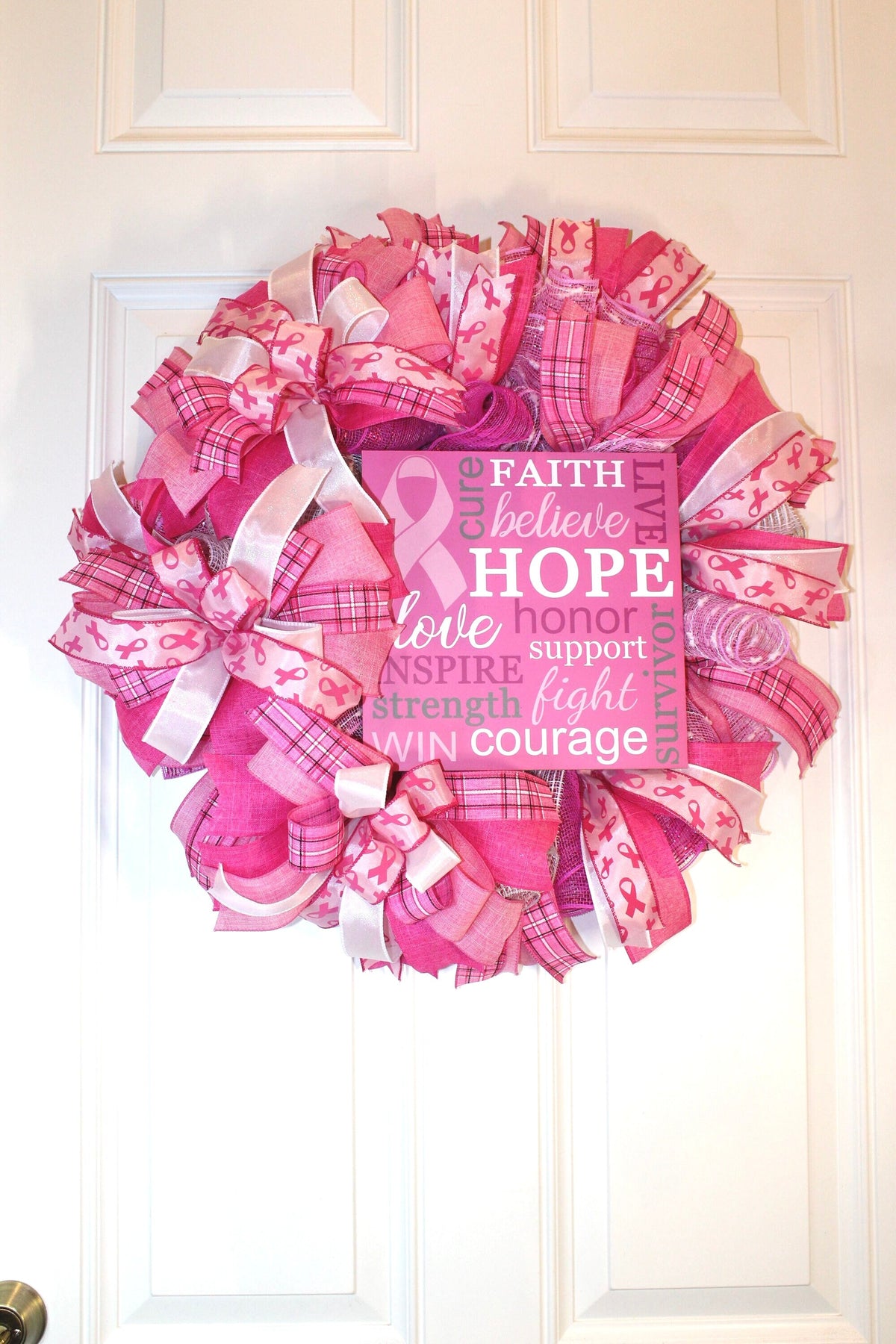 Breast Cancer Survivor Wreath - Gift