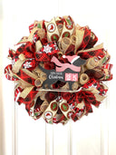 Dog Christmas Wreath, Countdown to Christmas, Dog Lover wreath, Farmhouse Christmas Wreath for front door, Black Lab