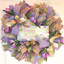 Elegant Tulip Easter Wreath