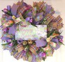 Elegant Tulip Easter Wreath
