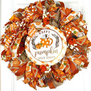Large Fall Wreath, Pumpkin Spice, Traditional Autumn