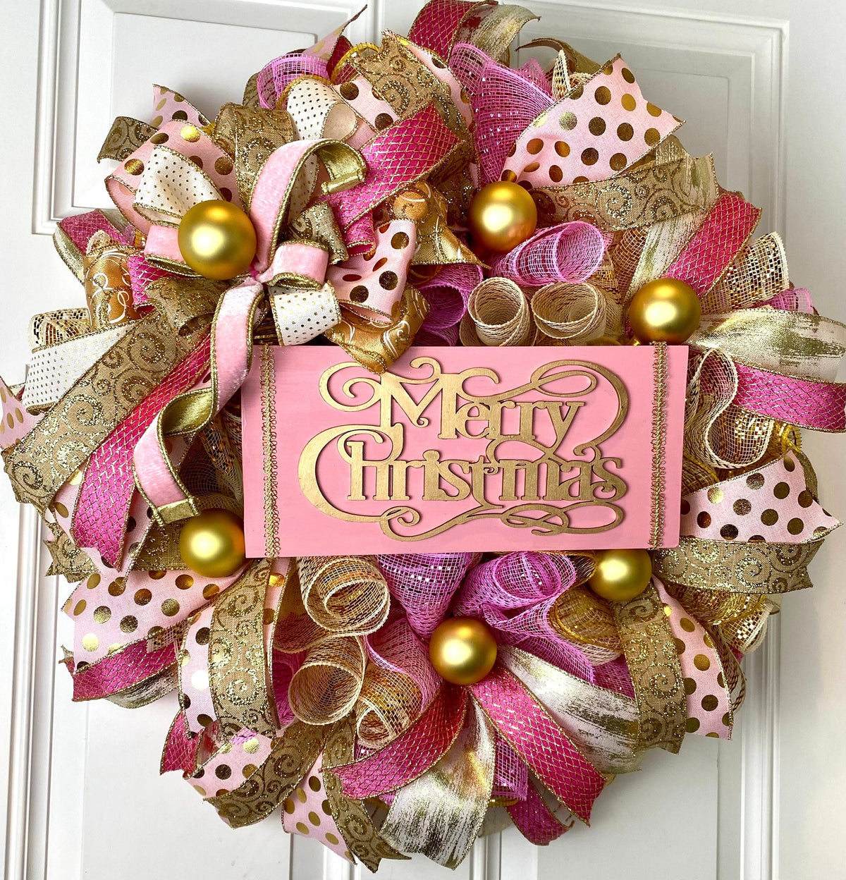 Valentine Heart Wreath, Pink and Gold Cupcake Ornament Wreath, Candy Land theme, Christmas