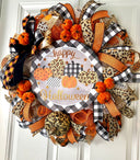 Whimsical Halloween Dog Wreath