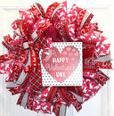 Valentine Wreath, Cupid, Heart Wreath, Valentine Wreath for front door, Double Doors