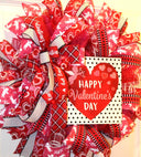 Valentine Wreath, Cupid, Heart Wreath, Valentine Wreath for front door, Double Doors