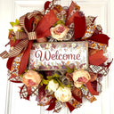 Fall Wreath, Farmhouse Peony, Autumn Farmhouse Charm for Your Front Door
