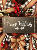 Farmhouse Buffalo Plaid Christmas Wreath