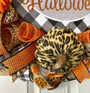 Whimsical Halloween Dog Wreath