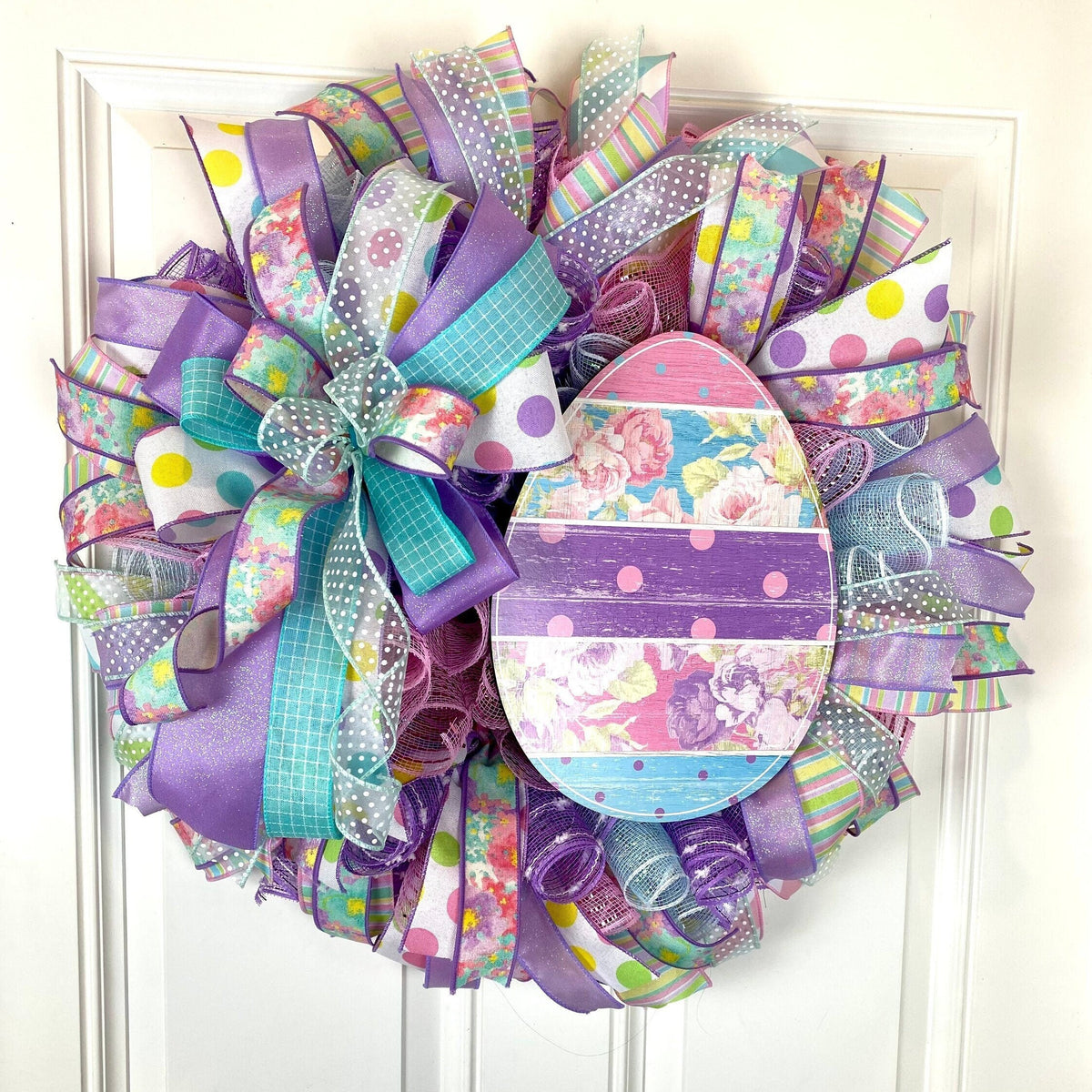 Easter Wreath, Spring Decor, Double Door Wreath