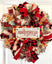 Christmas Wreath, Gingerbread, Farmhouse Winter Wreath for front door