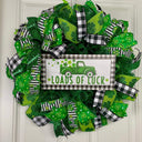 St Patricks Day Wreath, Shamrock Truck Wreath, St. Patrick Wreath, Irish Wreath for front door