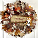 Fall Wreath, Farmhouse, Nut House, Farmhouse Wreath, Autumn, Thanksgiving Decor, Mesh Wreath