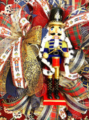 Nutcracker Wreath, Christmas Wreath, Nutcracker Decor, deco mesh wreath, Winter wreath
