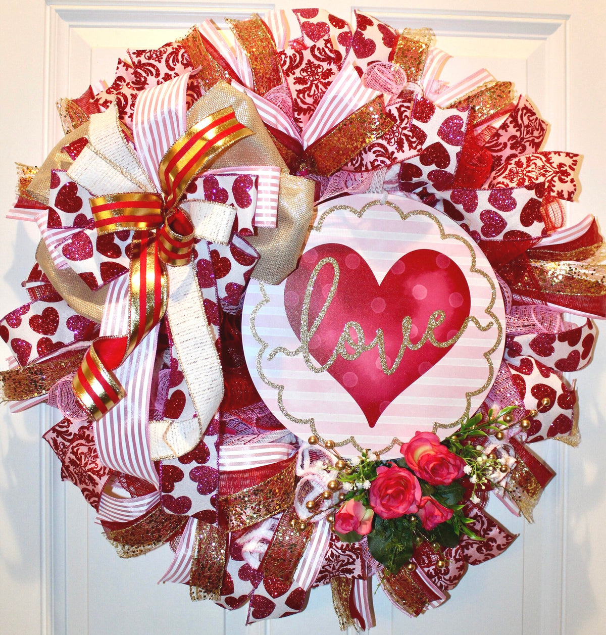 XL Elegant Valentine Wreath