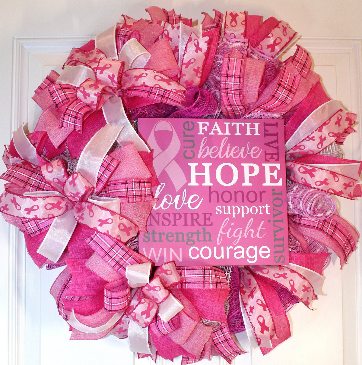 Breast Cancer Survivor Wreath - Gift