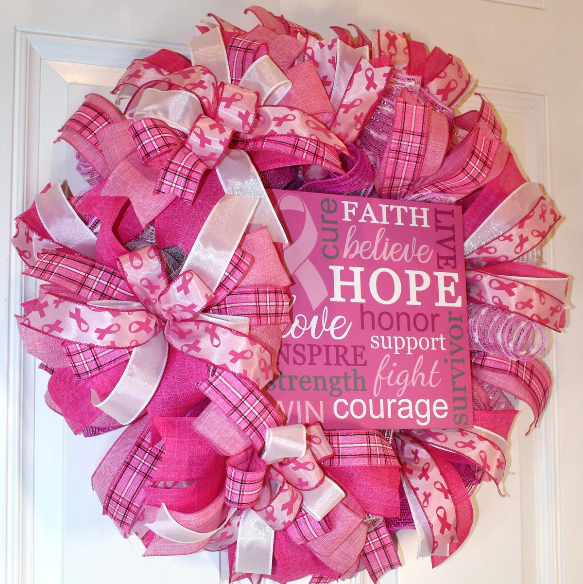 Breast Cancer Survivor Wreath - Gift