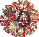 Christmas Wreath, Nativity, Santa Snow Globe, Double Door, deco mesh wreath, Winter Wreath for front door
