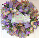 Elegant Tulip Easter Wreath