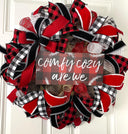 Buffalo Check Christmas Wreath: Cozy Winter Holiday Decor