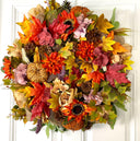 XL Fall Wreath, Pumpkin, Floral, Grapevine Wreath Front Door, Autumn Wreath