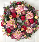 Pink Hydrangea Floral Wreath