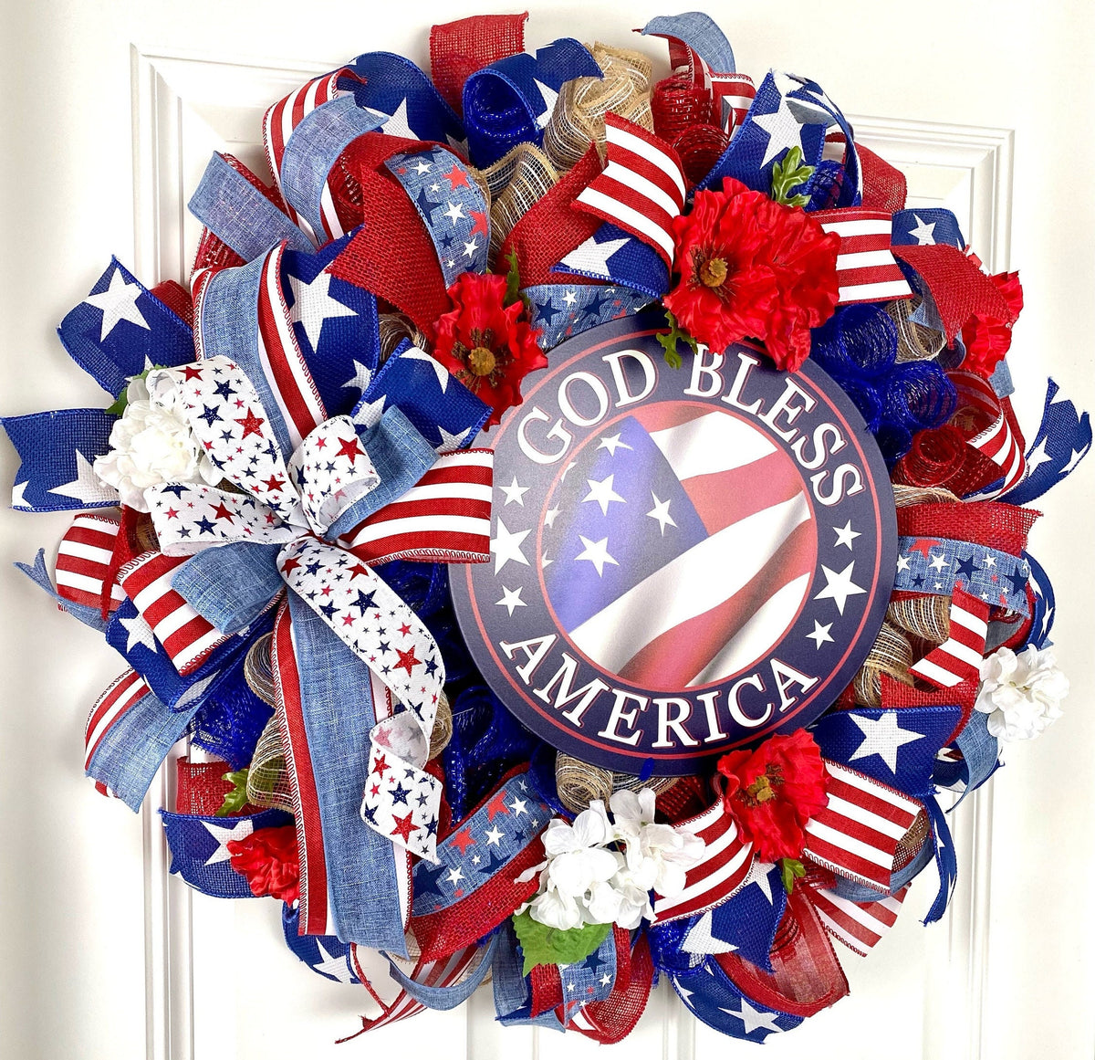 Patriotic Poppy Wreath