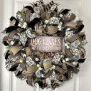XL Summer Wreath, Farmhouse, Gift for Nurse, Dog Kisses, Farmhouse All Season Wreath, Spring Wreath, Summer Deco Mesh