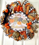 Whimsical Halloween Dog Wreath