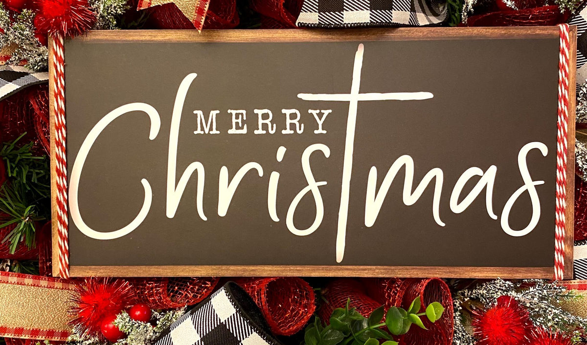 Pomegranate Christmas Wreath: Buffalo Plaid Farmhouse Winter Decor