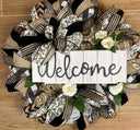 XL Summer Wreath, Farmhouse, Gift for Nurse, Dog Kisses, Farmhouse All Season Wreath, Spring Wreath, Summer Deco Mesh