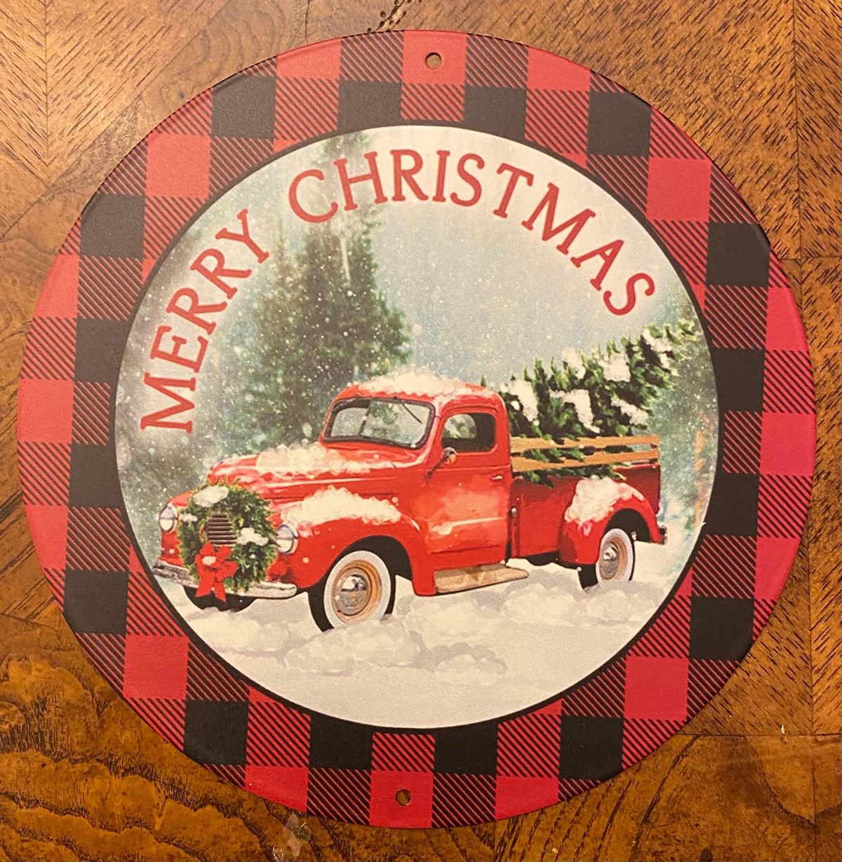 Buffalo Check Christmas Wreath: Cozy Winter Holiday Decor