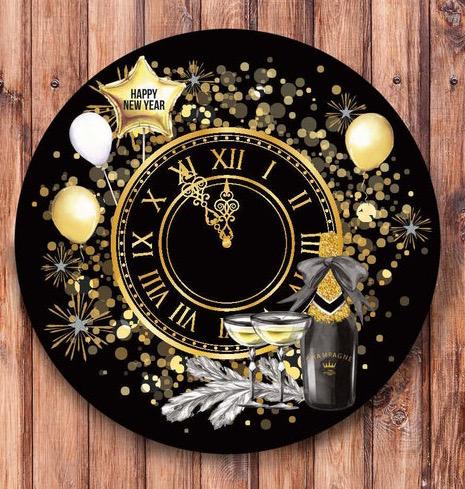 Elegant New Years Wreath, Happy New Year Party Decor, Wreath for front door, New Years Party Decor, Double Door