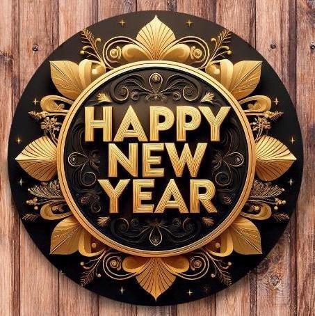 Elegant New Years Wreath, Happy New Year Party Decor, Wreath for front door, New Years Party Decor, Double Door