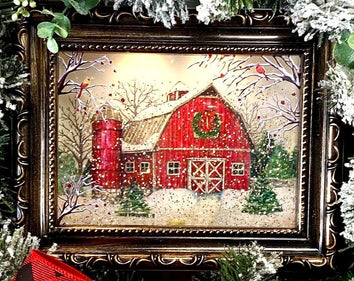 Christmas Snow Globe, Farmhouse Wreath Sign, Snowglobe