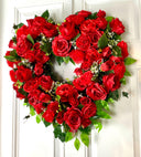 Valentine Day Wreath, Valentine Wreath, Heart Wreath, Pink & Red Wreath, Front Door Valentine Wreath, Double Doors