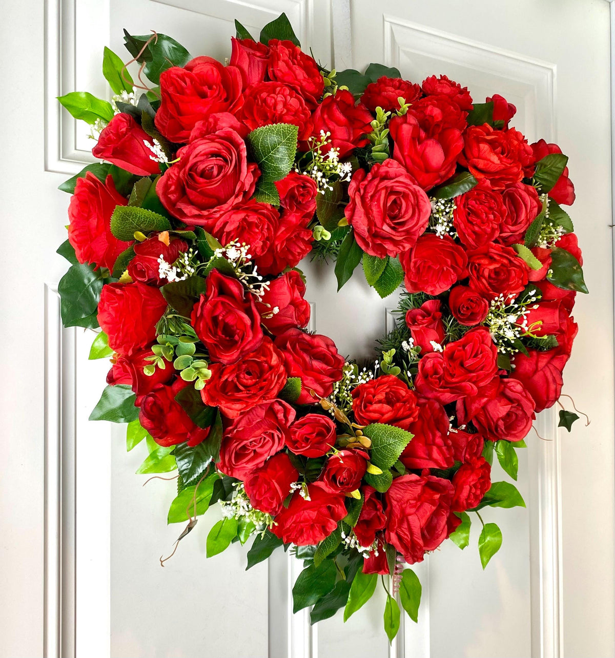 Valentine Day Wreath, Valentine Wreath, Heart Wreath, Pink & Red Wreath, Front Door Valentine Wreath, Double Doors