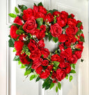 Valentine Day Wreath, Valentine Wreath, Heart Wreath, Pink & Red Wreath, Front Door Valentine Wreath, Double Doors