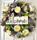 Everyday Summer Wreath, Peony Farmhouse Decor, Front Door, Farmhouse All Season Wreath, Spring Wreath, Summer Deco Mesh