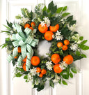 Florida Citrus Wreath: Summer Orange Door Decor