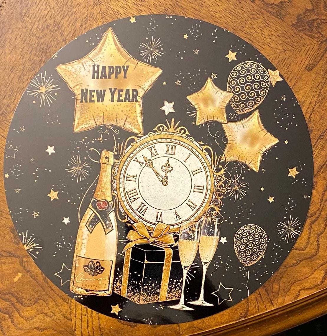 Elegant New Years Wreath