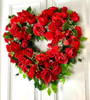 Valentine Day Wreath, Valentine Wreath, Heart Wreath, Pink & Red Wreath, Front Door Valentine Wreath, Double Doors