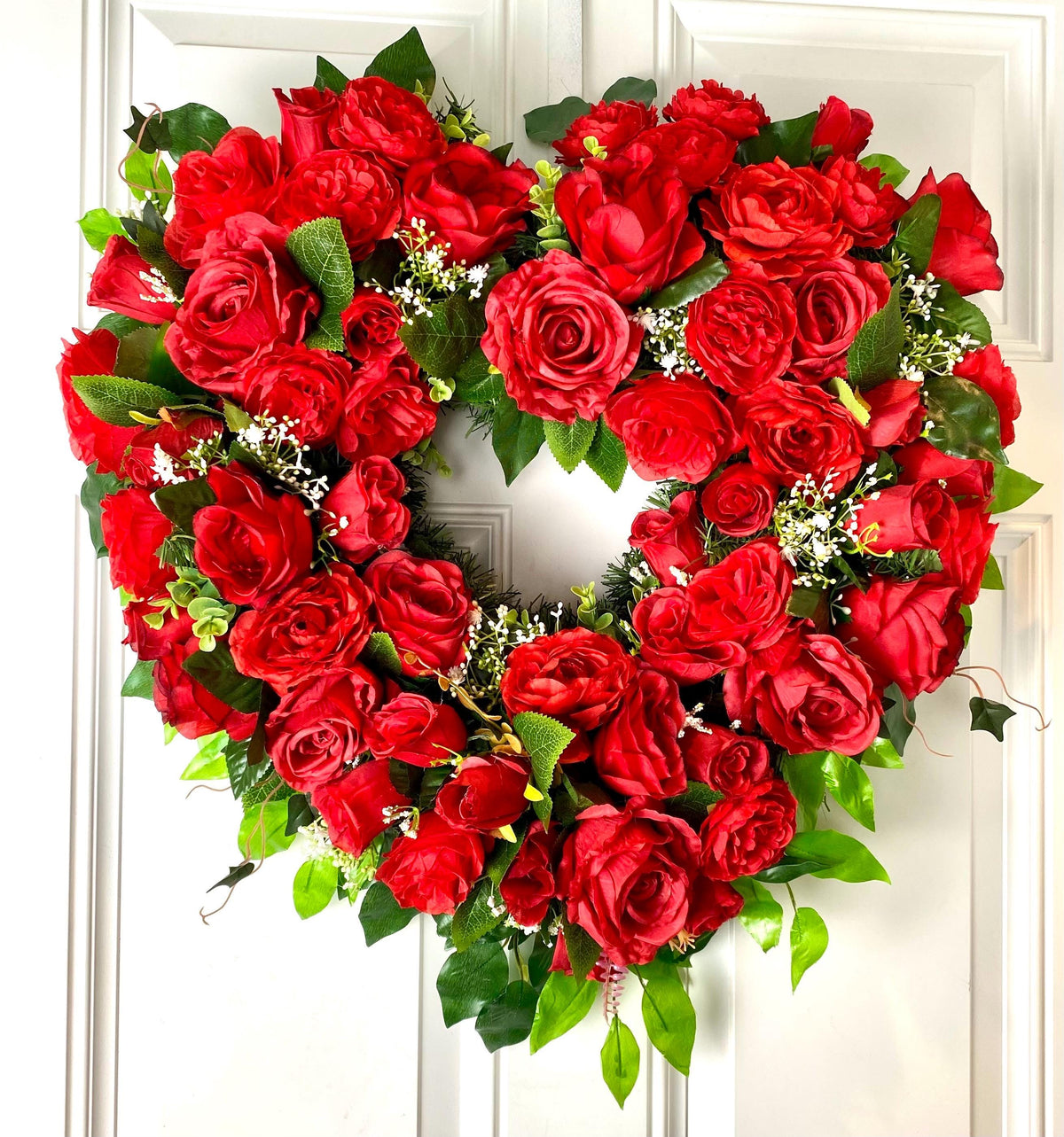 Valentine Day Wreath, Valentine Wreath, Heart Wreath, Pink & Red Wreath, Front Door Valentine Wreath, Double Doors
