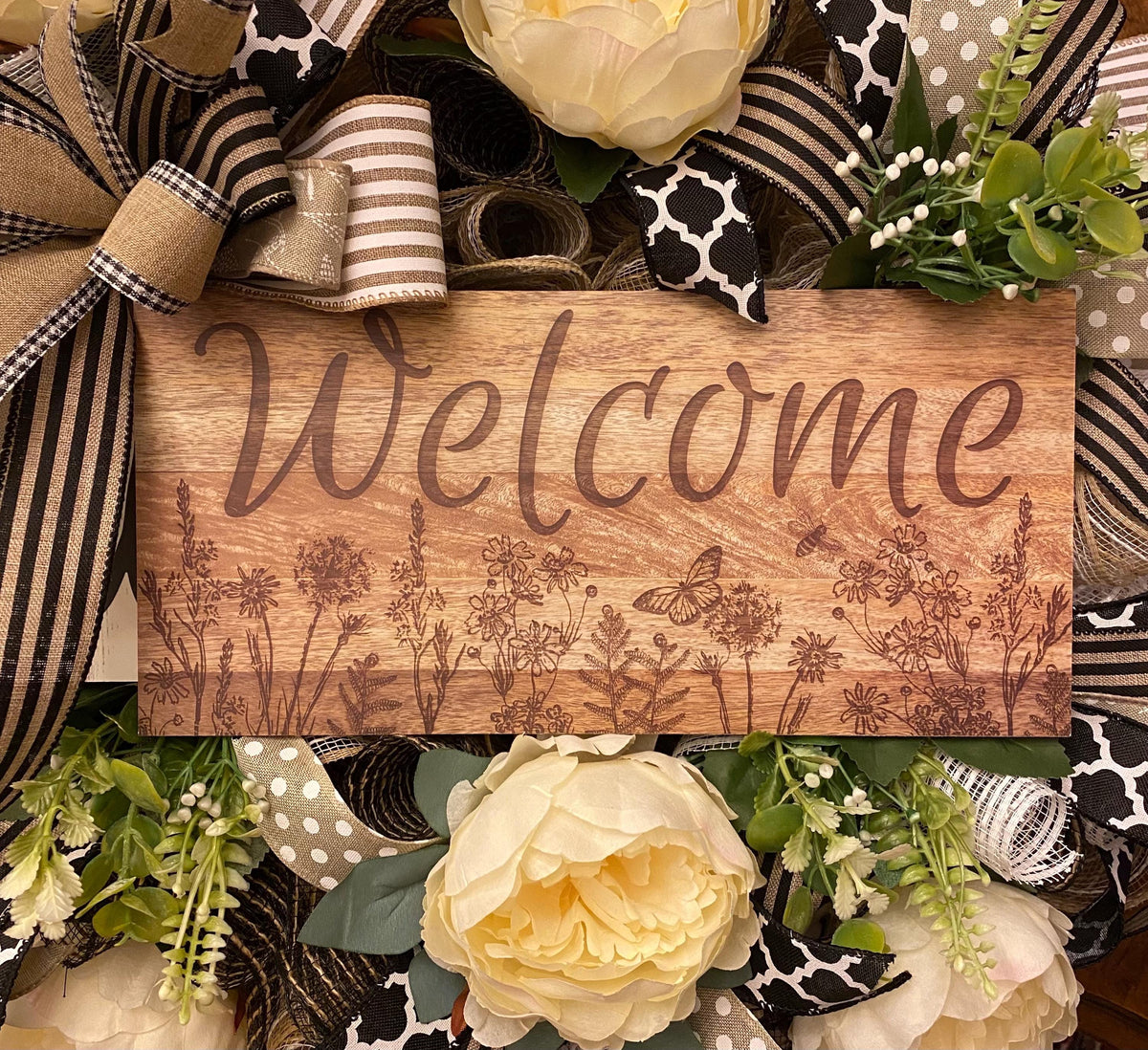 Everyday Summer Wreath, Peony Farmhouse Decor, Front Door, Farmhouse All Season Wreath, Spring Wreath, Summer Deco Mesh